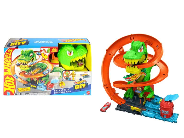 Pistë Hot Wheels T-Rex