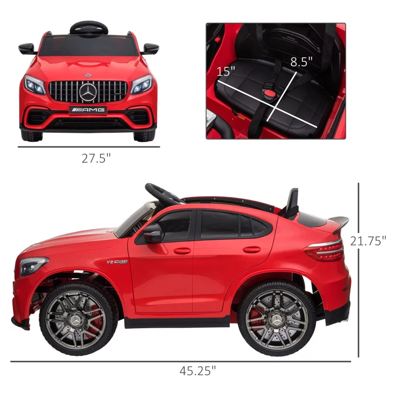 Makinë Mercedes GLC 63 12V Coupe E Kuqe thumbnail 2