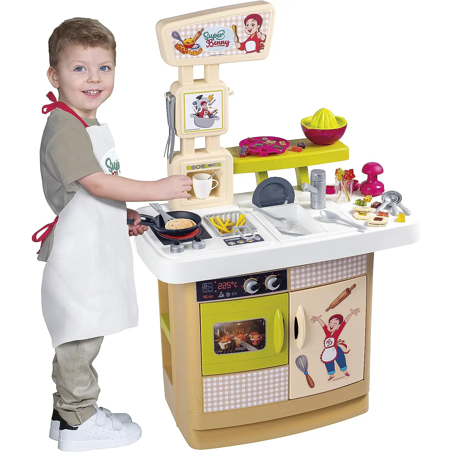 smoby-super-benny-cucina-delle-delizie-con-32-accessori