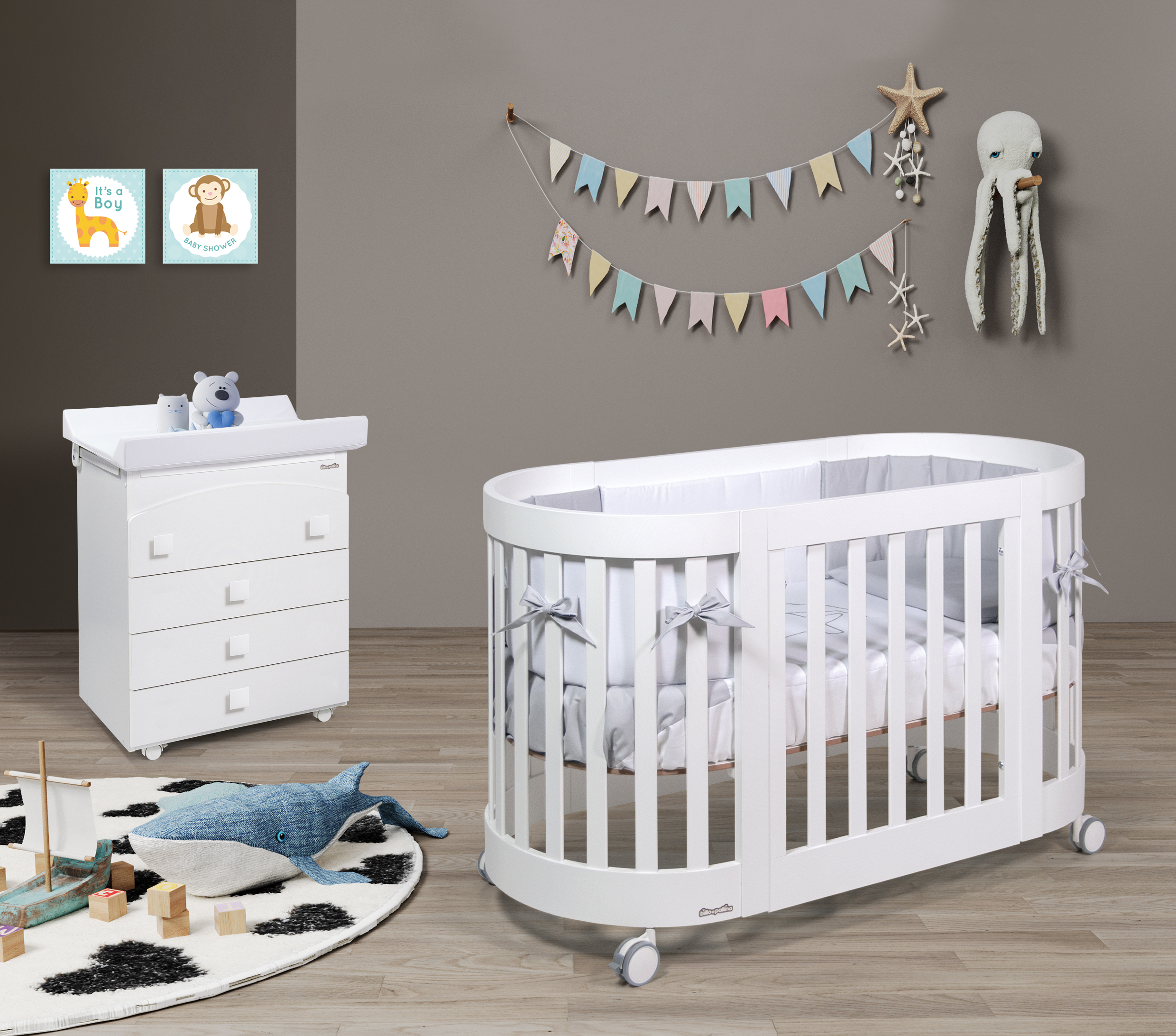 Ambientata Dolce Notti ovale bianco