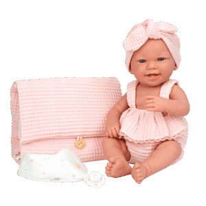 Bebe Elegance Zoe Pink Me Komplet Ndërrimi & Gushore 42cm Arias