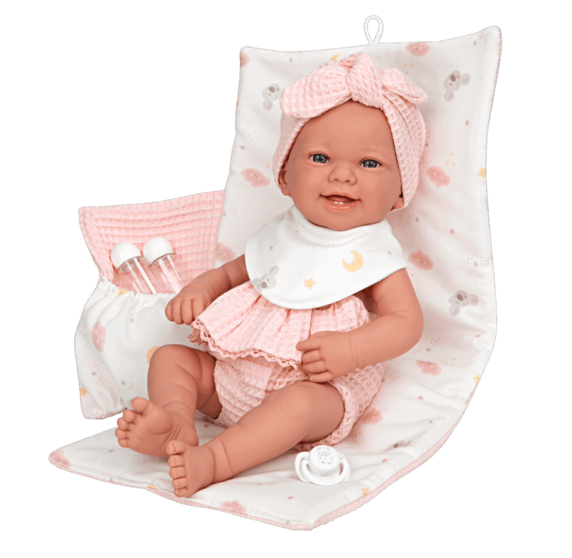 Bebe Elegance Zoe Pink Me Komplet Ndërrimi & Gushore 42cm Arias thumbnail 3