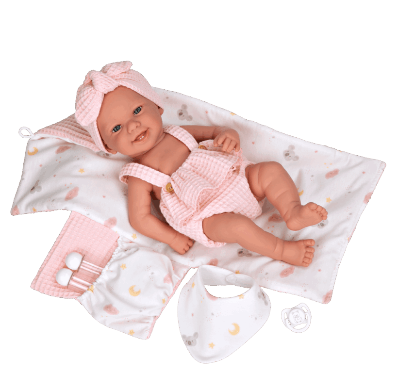 Bebe Elegance Zoe Pink Me Komplet Ndërrimi & Gushore 42cm Arias thumbnail 4