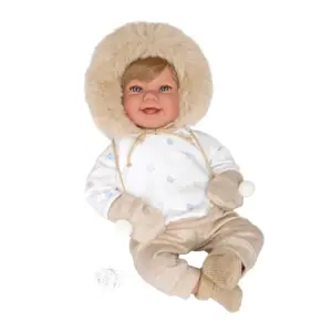 Bebe Elegance Zoe Bezhë Me Kapuç 45cm Arias
