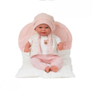 Bebe Babyto Rosa Me Jastëk 35cm Arias