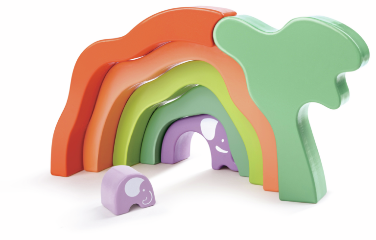 Safari Elephant Stacking Blocks “Hape”