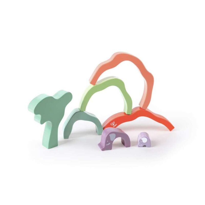 Safari Elephant Stacking Blocks “Hape” thumbnail 5
