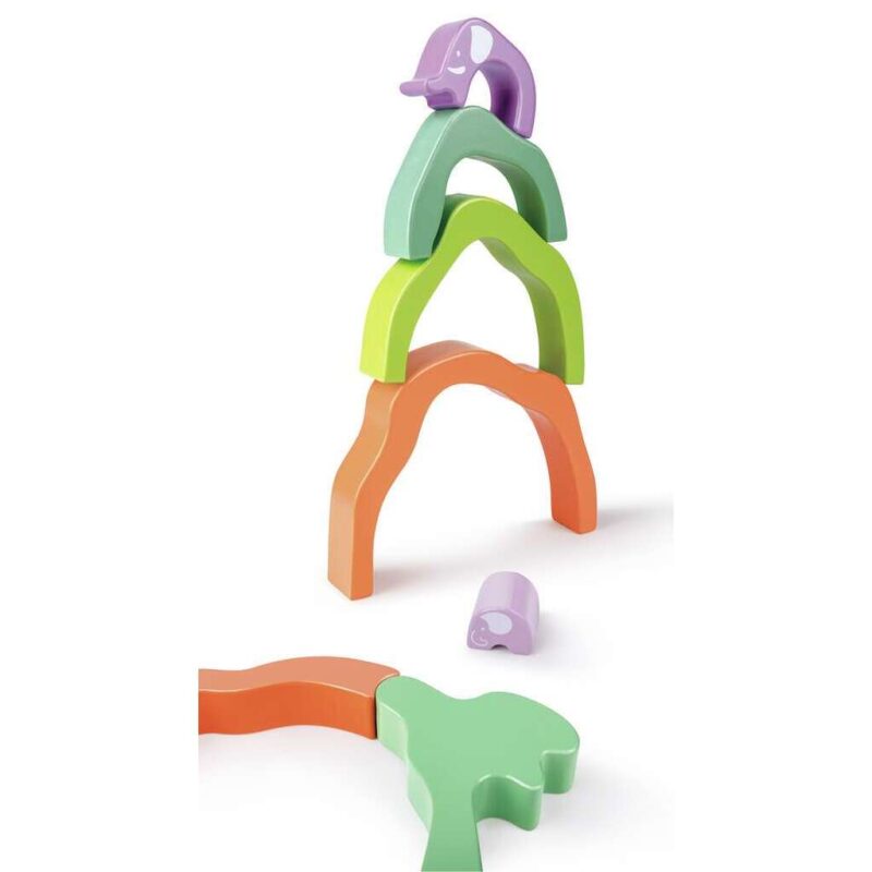 Safari Elephant Stacking Blocks “Hape” thumbnail 3