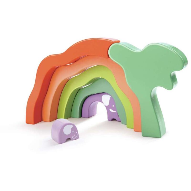 Safari Elephant Stacking Blocks “Hape” thumbnail 4