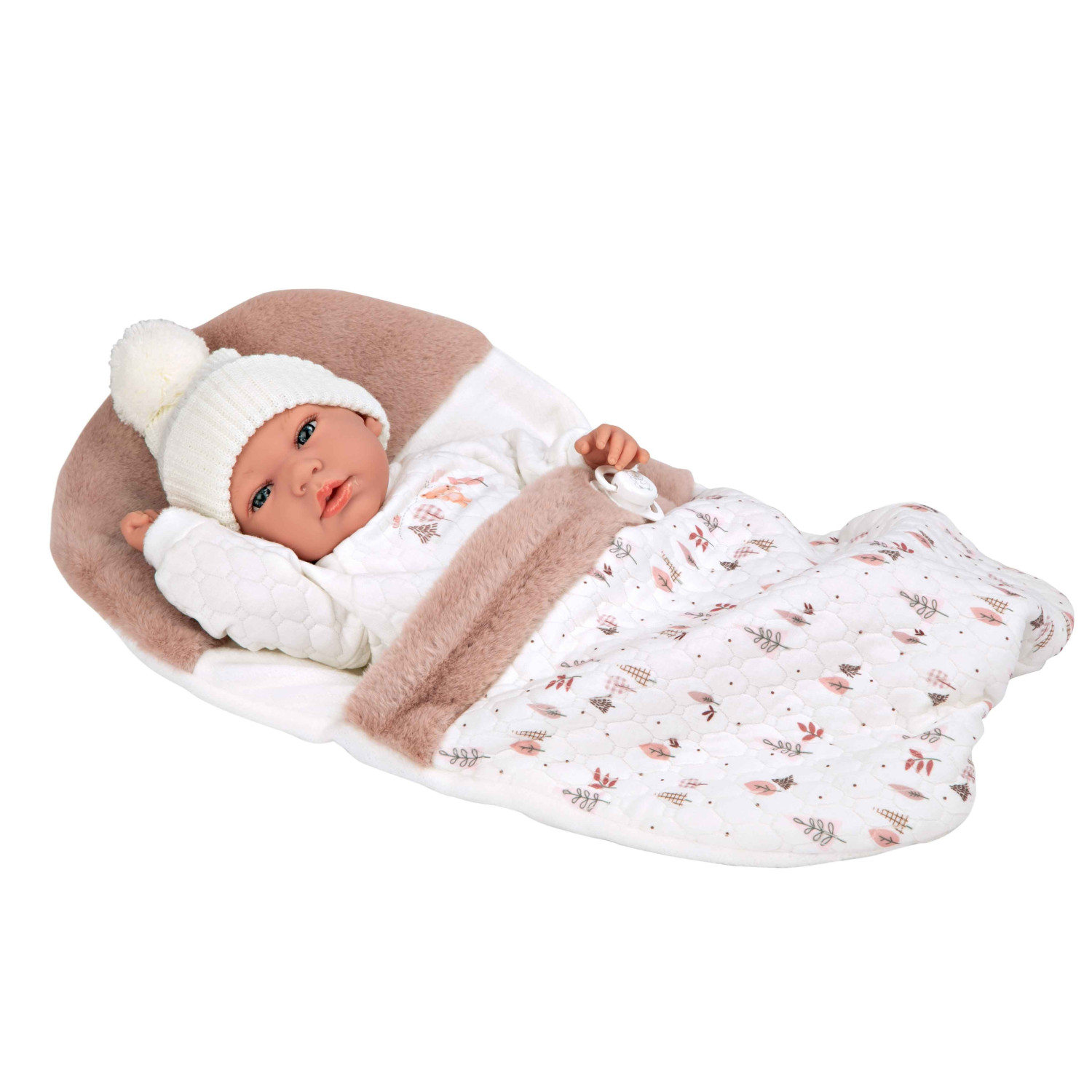 munecas-arias-muneca-con-peso-elegance-andie-rosa-con-saquito-de-dormir-40-cm
