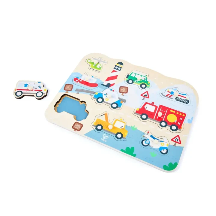 Hape-Emergency-Vehicles-Peg-Puzzle-Hape-63581315